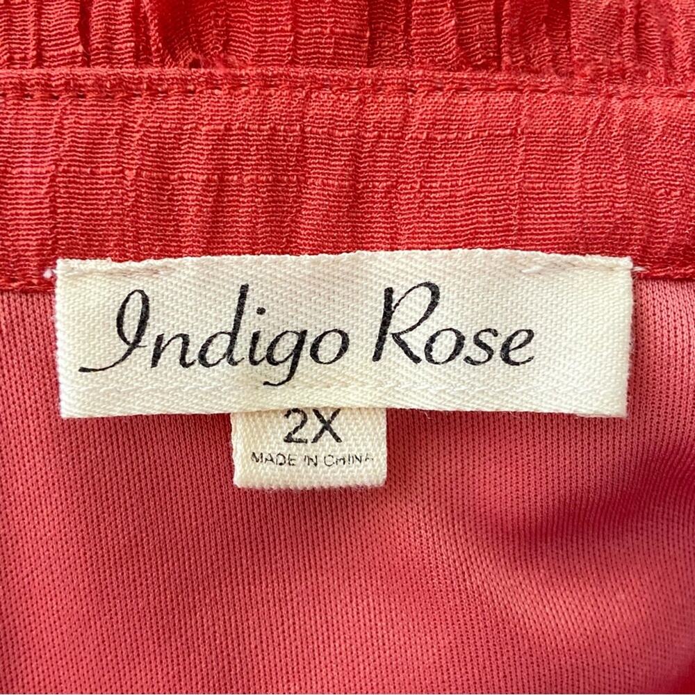 Indigo Rose Ruffle Mini Dress In Orange Women’s Size 2X - Picture 5 of 7
